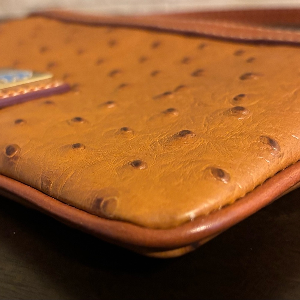 Authentic Brand NEW Dooney & Bourke Detroit Lions Tab Leather Wristlet - Picture 2 of 6